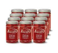 Lucaffé - 12 Boîtes à café moulu Classic, 250 Gr | Cafe moulu doux et corsé pour expresso machine à cafe, cafetiere italienne | Torréfaction moyenne | Goût doux et corsé | Arôme fin et chocolaté