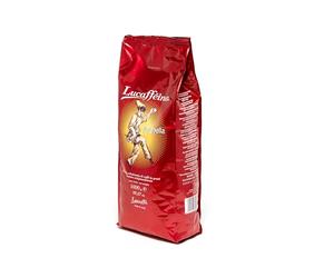 Lucaffé - Café grain Pulcinella, 1 Kg | energy coffee | grain de café pour expresso machine a cafe grain | Torréfaction Foncé | Goût corsé et liquoreux | Arôme intense et enveloppant