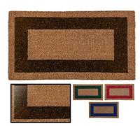 LucaHome Paillasson d'entrée et de Maison en Fibre de Coco Naturelle, antidérapant, Original et élégant, résistant pour Maison, Bureau, terrasse et Jardin Marron 33 x 60 cm