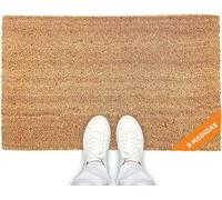 LucaHome Paillasson en Coco Naturel 33 x 60 cm avec Base antidérapante Paillasson en Coco uni Paillasson Absorbant Entrée Maison Idéal pour Porte extérieure ou Couloir