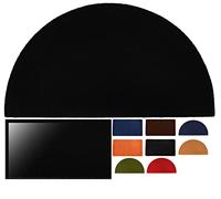 LucaHome Paillasson en Coco synthétique 40 x 70 cm Noir avec Base antidérapante Paillasson en Coco Lisse Paillasson Absorbant Entrée Maison Idéal pour Porte extérieure ou Couloir