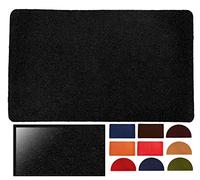 LucaHome Paillasson en Coco synthétique 40 x 70 cm Noir avec Base antidérapante Paillasson en Coco Lisse Paillasson Absorbant Entrée Maison Idéal pour Porte extérieure ou Couloir