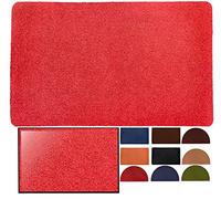 LucaHome Paillasson en Coco synthétique 40 x 70 cm Rouge avec Base antidérapante Paillasson en Noix de Coco Lisse Paillasson Absorbant Entrée Maison Idéal pour Porte extérieure ou Couloir