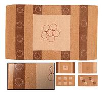 LucaHome - Tapis d'intérieur Alcobassa Fleur Cercles 60 x 110 cm, fabriqué 100% Coton, très Absorbant, Tapis intérieur pour Chambre, Salon, Salle de Bain, Chambre à Coucher, Cuisine