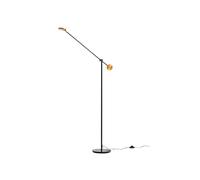 Lucande - Adomas LED Lampadaire Black/Gold