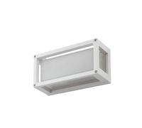Lucande Applique Exterieur Aurelien à intensité variable (Moderne) en Blanc Aluminium (1 lampe,à E27), Murale Luminaire Lampe Jardin Eclairage