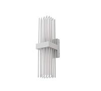 Lucande Applique Exterieur Chandan à intensité variable (Moderne) en Blanc Aluminium (à 2 lampes, E27) Murale Luminaire Lampe Jardin Eclairage