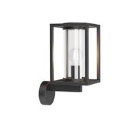 Lucande Applique Exterieur Ferda à intensité variable (Moderne) en Noir Aluminium (1 lampe,à E27), Murale Luminaire Lampe Jardin Eclairage