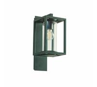 Lucande Applique Exterieur Ferda à intensité variable (Moderne) en Vert Aluminium (1 lampe,à E27), Murale Luminaire Lampe Jardin Eclairage