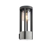 Lucande Applique Exterieur Overa à intensité variable (Moderne) en Gris Aluminium (1 lampe,à E27), Murale Exterieur, Luminaire Lampe Jardin, Eclairage