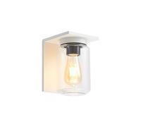 Lucande Applique Exterieur Semka à intensité variable (Moderne) en Blanc Aluminium (1 lampe,à E27), Murale Exterieur, Luminaire Lampe Jardin, Eclairage