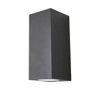 Lucande Applique Exterieur Xava (Moderne) en Noir Aluminium (à 2 lampes, GU10), Murale Exterieur, Luminaire Lampe Jardin, Eclairage d’exterieur