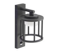 Lucande Applique extérieure Berenike à intensité variable (Moderne) en Gris Aluminium (1 lampe,à GX53), pour mur extérieur/façade de maison, terrasse und balcon