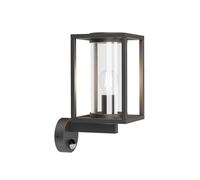 Lucande Applique extérieure Ferda (Moderne) en Noir Aluminium (1 lampe,à E27), pour mur extérieur/façade de maison, terrasse und balcon