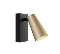 Lucande Applique Murale Angelina à intensité variable (Scandinave) en Noir Métal e. a. pour Chambre coucher (1 lampe,à GU10), Lampe Eclairage Luminaire Mural