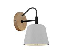 Lucande Applique Murale en béton Kalinda à intensité variable (Scandinave) Gris e. a. pour Salon & Salle manger (1 lampe,à E14), Lampe Eclairage Luminaire Mural