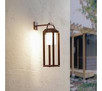 Lucande Applique murale solaire LED 2 en 1 Tilena, rouille, ronde, aluminium Tilena Lucande, dimmable, noir, Aluminium, Moderne, Applique Murale Solaire