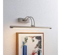 Lucande, applique pour tableau LED Dimitrij, nickel, métal, 54 cm Dimitrij Lucande, gris, Salon / Salle à manger, Métal, Moderne, Applique Murale