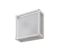 Lucande Aurelien Applique murale d'extérieur avec détecteur de mouvement (protégée contre les projections d'eau (moderne) en aluminium (2 ampoules, E27) - Applique murale d'extérieur LED pour