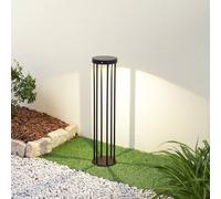 Lucande, borne lumineuse LED solaire Evelis, noire, aluminium, détecteur Evelis Lucande, noir, Aluminium, Moderne, Lampe Solaire