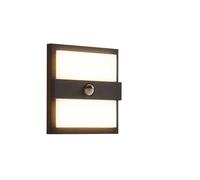 LED Applique extérieure Gylfi (Moderne) en Gris Aluminium (à 48 lampes,), pour mur extérieur/façade de maison, terrasse und balcon