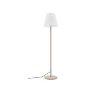 Lucande Jaimy Lampadaire moderne en crème (1 ampoule, E27) - Lampe sur pied en textile Lampe de salon