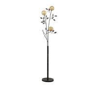 Lucande Lampadaire Evory) en Noir Métal e. a. pour Salon & Salle à manger (à 3 lampes, G9), Sur Pied, Lampe a de Sol