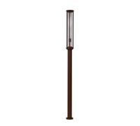 Lucande Lampadaire extérieur Alivaro à intensité variable (Moderne) en Marron Aluminium (1 lampe,à E27), Candélabre luminaire d’extérieur