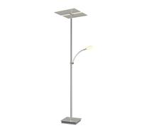 Lucande Lampadaire LED Parthena à intensité variable (Moderne) en Gris Métal e. a. pour Salon & Salle manger (à 3 lampes,), Sur Pied, Lampe a de Sol