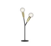Lucande Lampe à poser Carlea (Moderne) en Noir Métal e. a. pour Salon & Salle manger (à 2 lampes, E27)