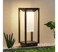 Lucande, lampe solaire à LED pour plinthe Eliel, 34 cm, anthracite, IP54 Eliel Lucande, noir, Verre, Moderne, Lampe Solaire