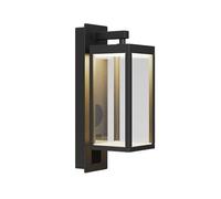 LED Applique Exterieur Ditta (Moderne) en Noir Aluminium (1 lampe,à), Exterieur, Murale Luminaire Lampe Jardin, Eclairage d’exterieur