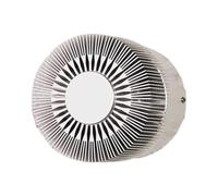 Lucande LED Applique Exterieur Lennias (Moderne) en Gris Aluminium e. a. pour Salle de bain (1 lampe,à), Murale Luminaire Lampe Jardin Eclairage