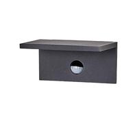 Lucande LED Applique extérieure Darina (Moderne) en Noir Aluminium (1 lampe,à), pour mur extérieur/façade de maison terrasse und balcon