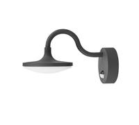 Lucande LED Applique extérieure Finny (Moderne) en Noir Aluminium (1 lampe,à), pour mur extérieur/façade de maison terrasse und balcon