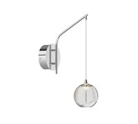 Lucande LED Applique Murale Hayley (Moderne) en Transparent Verre e. a. pour Salon & Salle à manger (1 lampe,à), Lampe Eclairage Luminaire Mural