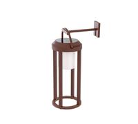 Lucande Applique murale solaire LED 2 en 1 Tilena, rouille, ronde, aluminium Tilena Lucande, dimmable, noir, Aluminium, Moderne, Applique Murale Solaire