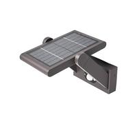 Lucande LED Applique Murale Solaire Valerian (Moderne) en Noir Aluminium (1 lampe,à), Lampe Borne Lumineuse Exterieur Eclairage Jardin