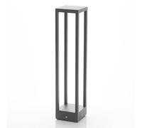Lucande LED Borne Eclairage Exterieur Carlota (Moderne) en Noir Aluminium (1 lampe,à), Lumineuse Luminaire Lampe Jardin Led