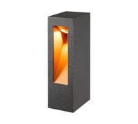 LED Borne Eclairage Exterieur Jenke (Moderne) en Noir Aluminium (1 lampe,à), Lumineuse Exterieur, Luminaire Lampe Jardin, Led