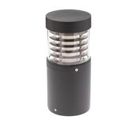 Lucande LED Borne Eclairage Exterieur Lucius (Moderne) en Noir Aluminium (1 lampe,à), Lumineuse Luminaire Lampe Jardin Led