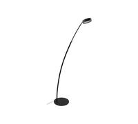 Lucande LED Lampadaire Boga à intensité variable (Moderne) en Noir Métal e. a. pour Salon & Salle manger (1 lampe,à), arqué lampadaire arc lampe sur pied de salon