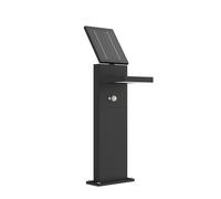 Lucande LED Lampe Solaire Silvan (Moderne) en Noir Aluminium (1 lampe,à), Eclairage Exterieur Jardin