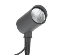 Lucande LED Luminaire extérieur Anton (Moderne) en Gris Aluminium (1 lampe,à), Lampe sur piquet