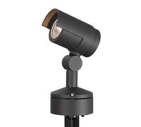 Lucande LED Luminaire extérieur Beatrix (Moderne) en Noir Aluminium (1 lampe,à), Lampe sur piquet