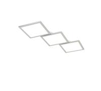 Lucande LED Plafonnier Ilira à intensité variable (Moderne) en Gris Aluminium e. a. pour Cuisine (à 3 lampes,), Eclairage Lampe Luminaire Plafond Eclerage