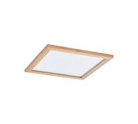 Plafonnier LED Joren Lucande, dimmable, bois clair, Salon / Salle à manger, Bois, Maison de campagne / Rustique, Plafonnier LED