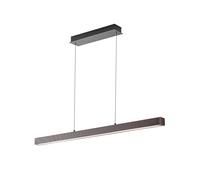 Lucande LED Suspension Emara à intensité variable (Moderne) en Marron Bois e. a. pour Salon & Salle manger (1 lampe,à), bois suspension lampe plafonnier