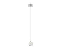 Lucande LED Suspension en verre Hayley (Moderne) Transparent Verre e. a. pour Salon & Salle à manger (1 lampe,à), Luminaire Lampe plafond Plafonnier Suspendue