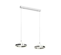 Lucande LED Suspension Lyani à intensité variable (Moderne) en Argent Métal e. a. pour Salon & Salle manger (à 2 lampes,), lampe plafonnier suspension